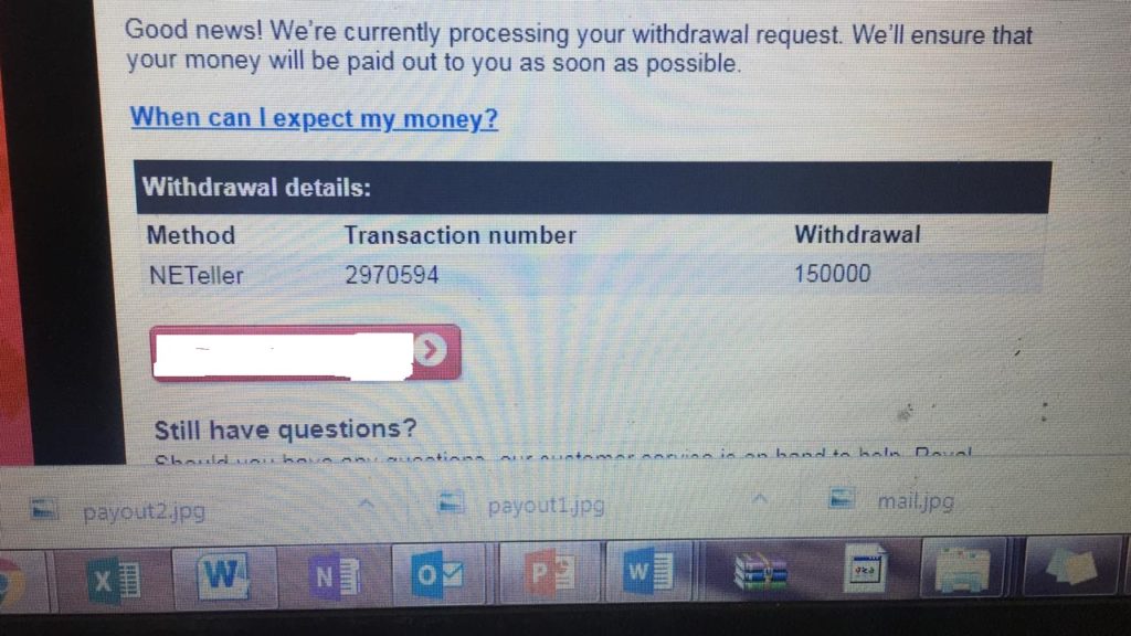 Withdrawal Proof 55125
